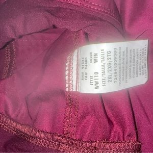 Wine colored scrub pants